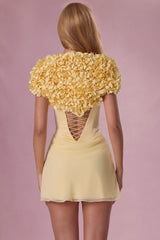 Cropped Bolero in Butter Yellow