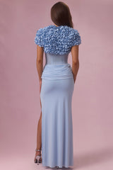 Cropped Bolero in Powder Blue