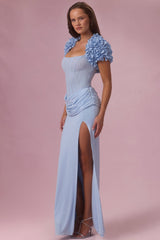Cropped Bolero in Powder Blue