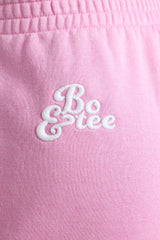 Brushed Jersey Oversized Joggers in Bubblegum Pink