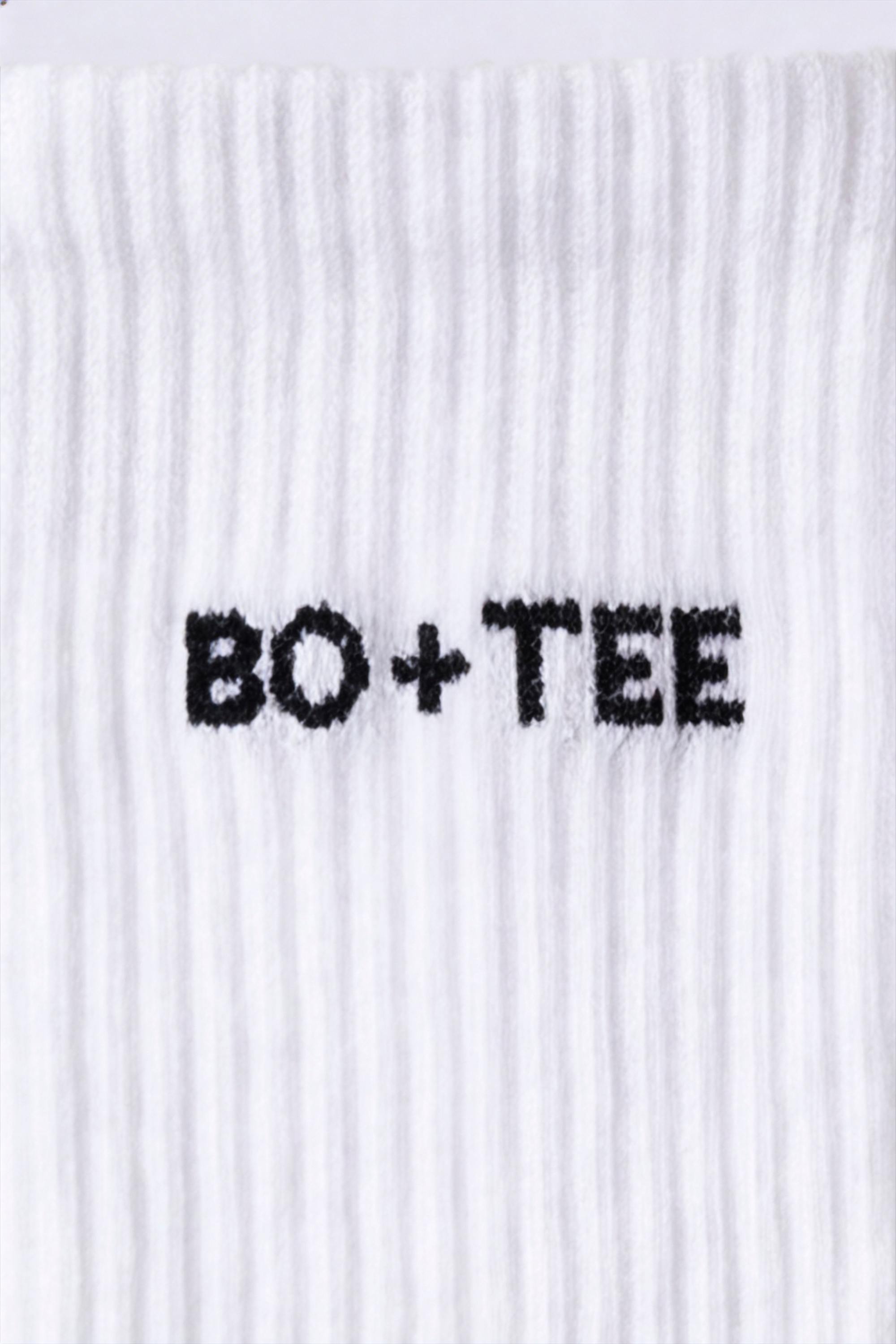 Ribbed Half-Crew 3-Pack Socks in White Pink