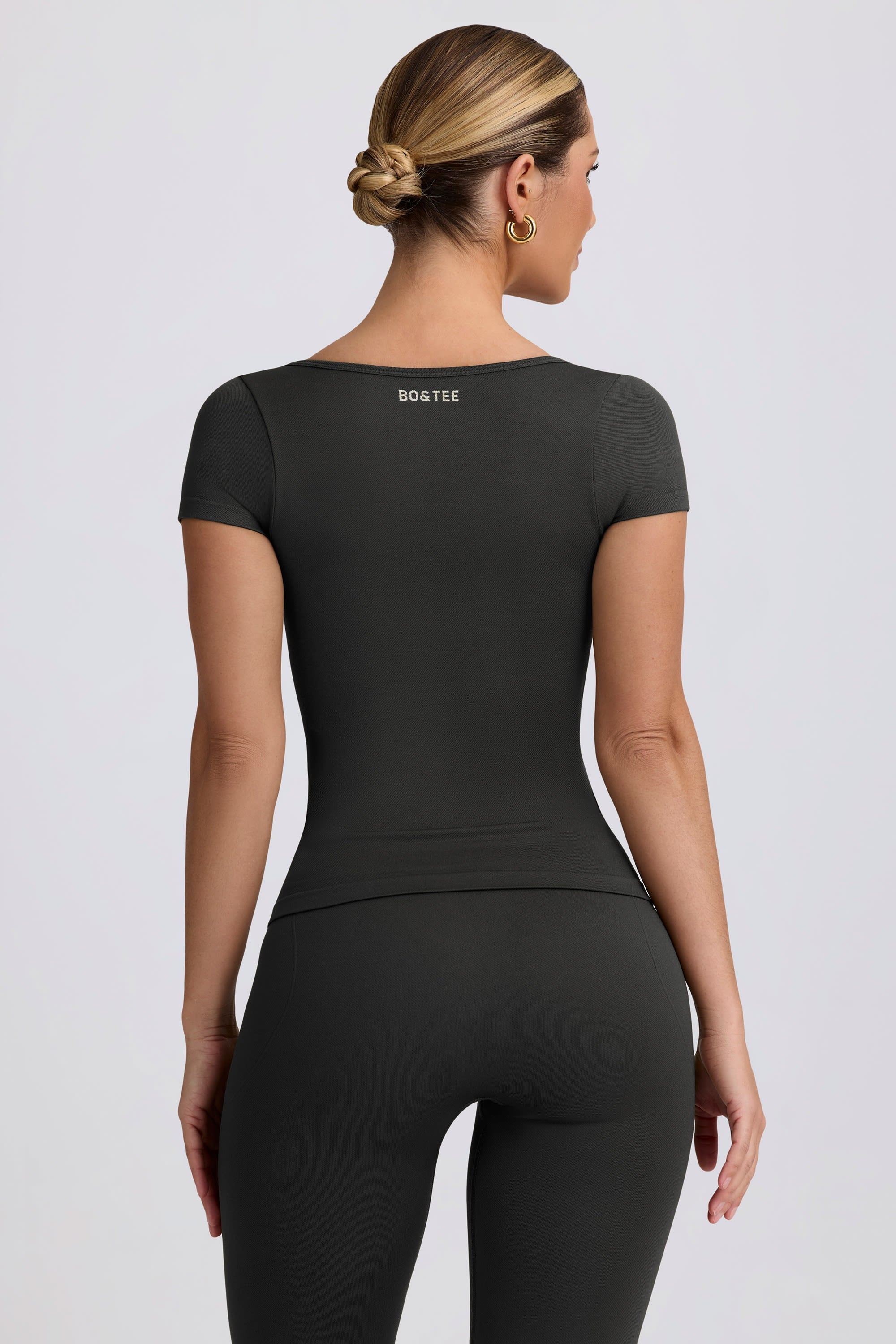 Super Sculpt Seamless T-Shirt in Ash